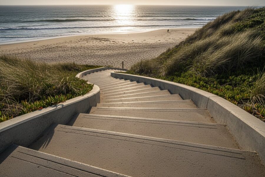 Concrete Steps to the Beach: A Complete Design & Durability Guide