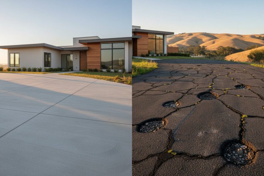 Concrete vs. Asphalt Driveway Longevity: Which Lasts Longer in the Bay Area?