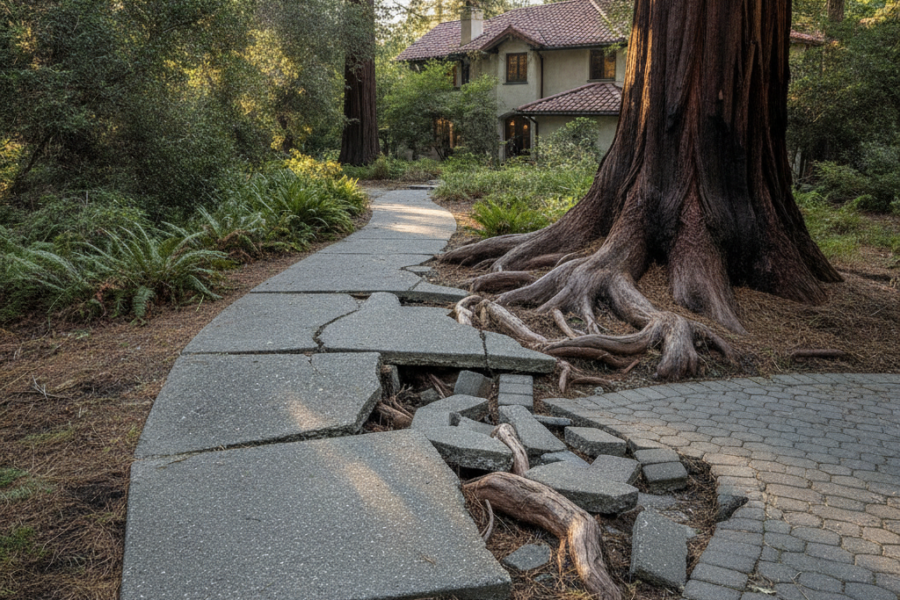 Tree-Root Damage to Concrete Walkways in Los Altos Hills: What Homeowners Need to Know
